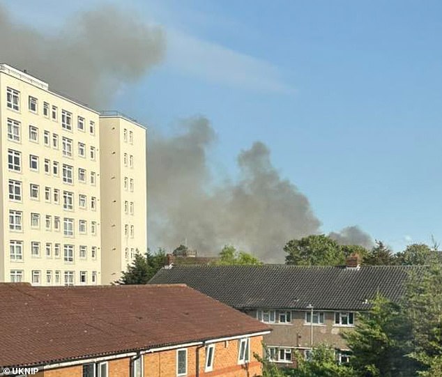 The London Fire Brigade (LFB) advised residents to keep their doors and windows shut due to the smoke and the public is being told to avoid the area due to road closures